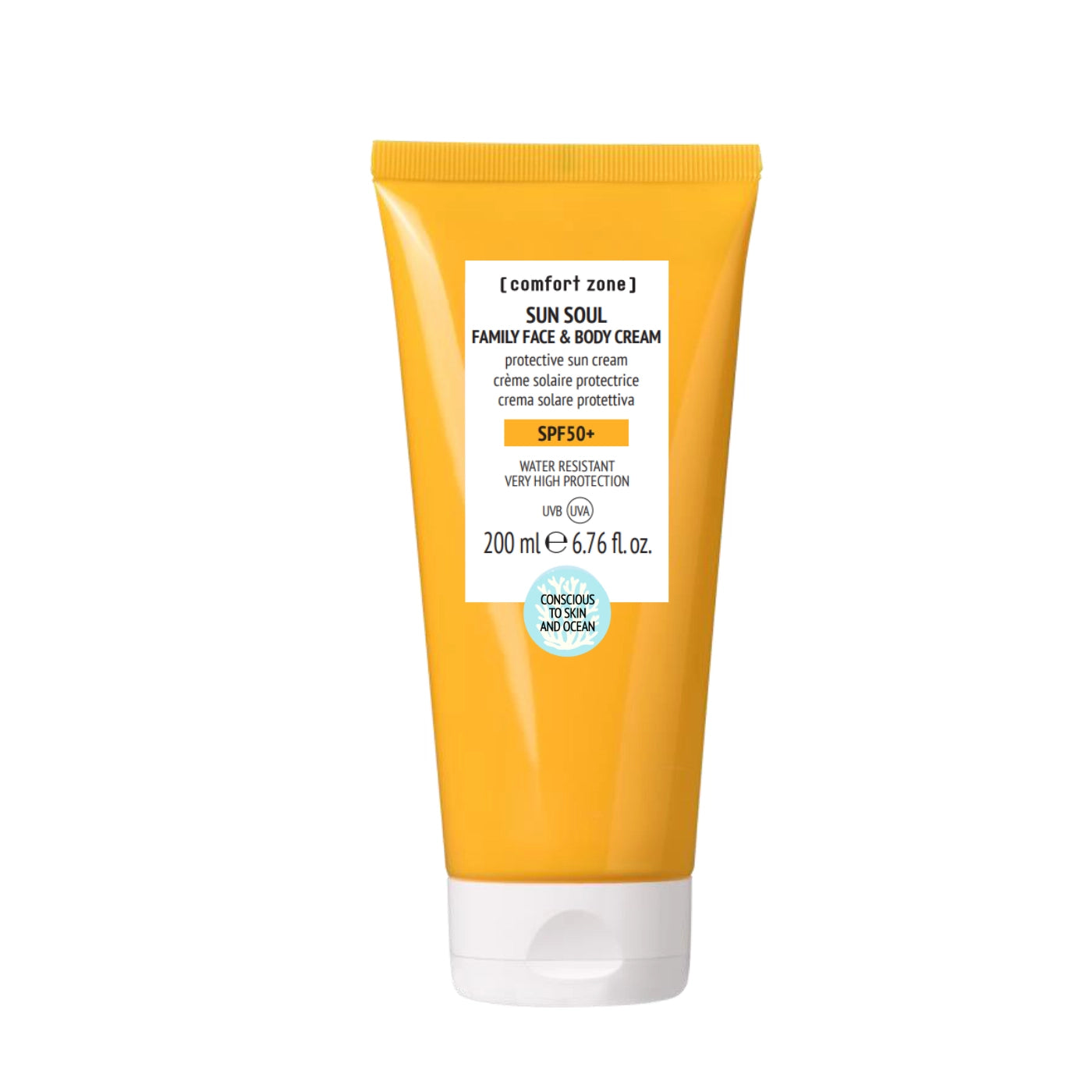 Comfort Zone Sun Soul Family Face & Body Cream SPF50+ 200ml – gezinszonnecreme groot formaat