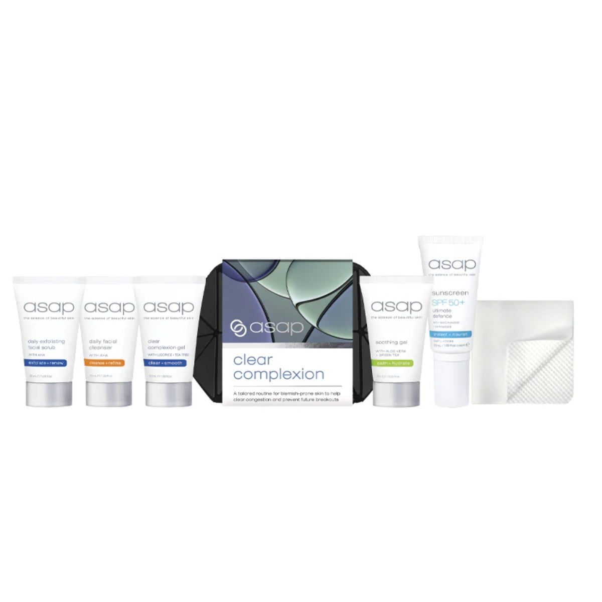 ASAP Clear Complexion Pack complete set voor puistjes mee-eters en glimmende huid