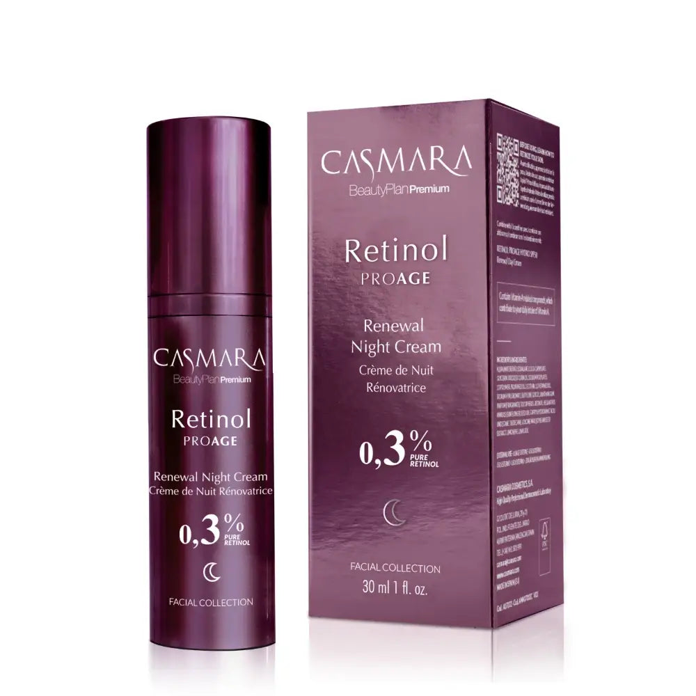 Casmara Retinol ProAge Renewal Night Cream 0,3% retinol nachtcrème bij huidveroudering
