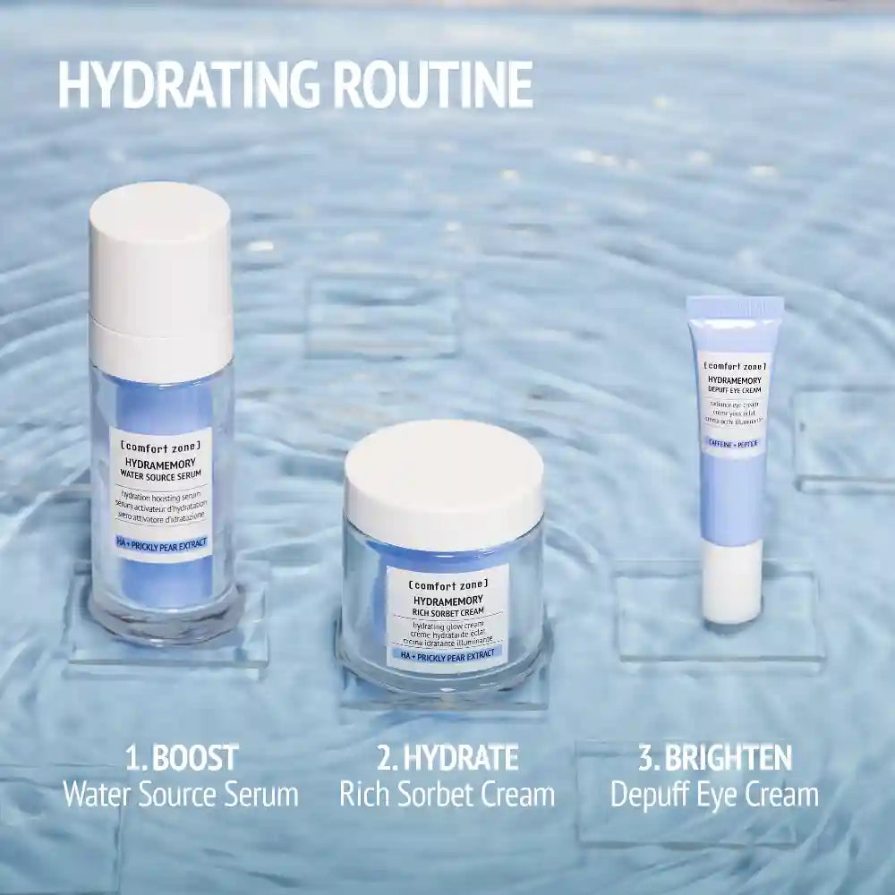 Comfort Zone Hydramemory Depuff Eye Cream 15ml voor een comfortabeler huidgevoel
