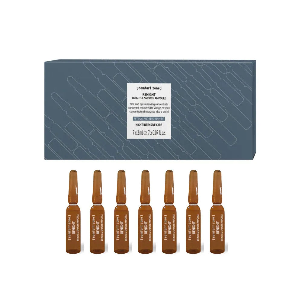Comfort Zone Renight Bright & Smooth Ampoule – nacht-concentraat met retinal en niacinamide