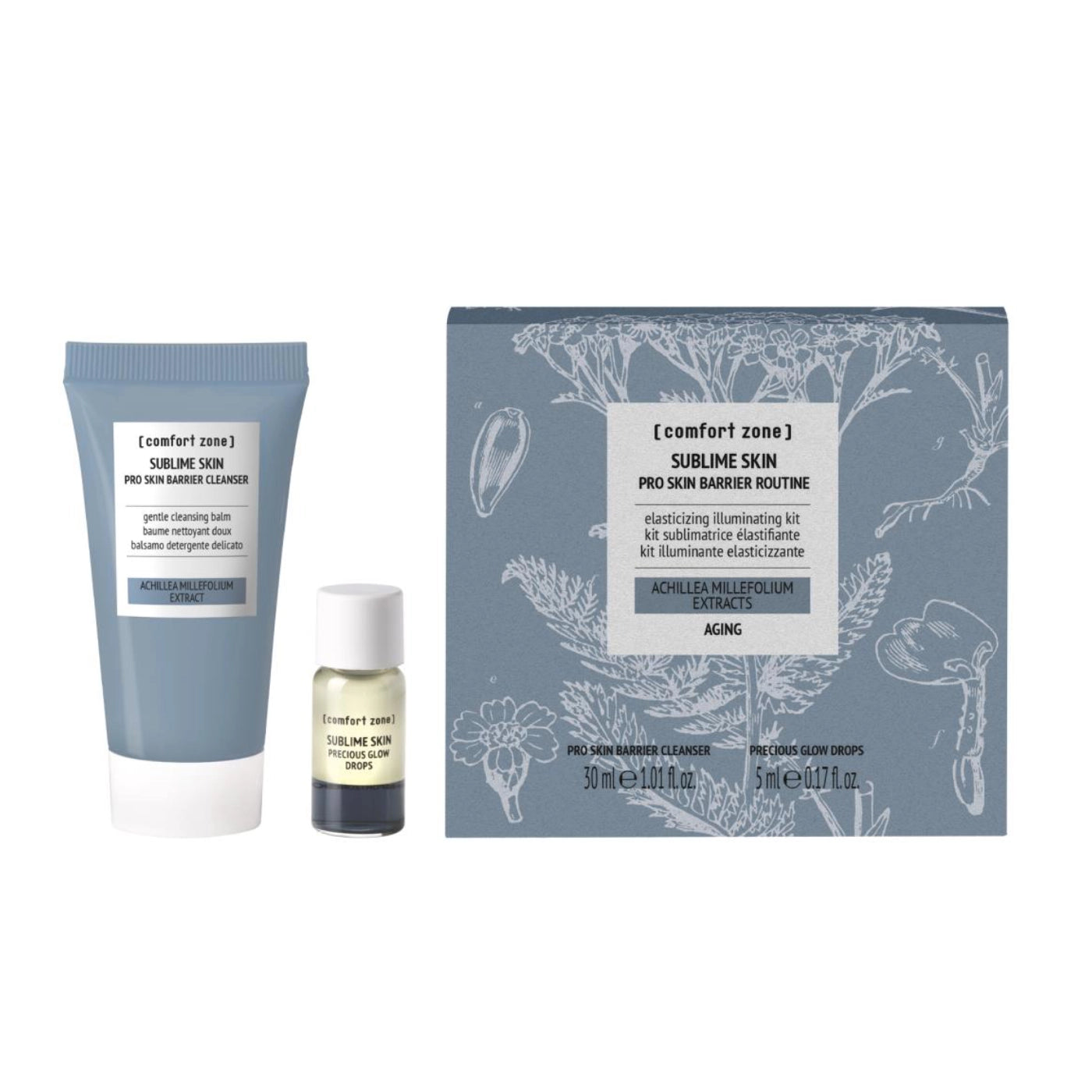 Comfort Zone Sublime Skin Pro Skin Barrier Routine – set barrier cleanser glow drops