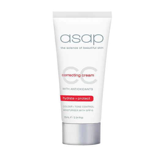 ASAP CC Correcting Cream SPF15 75ml getinte crème voor roodheid en grauwe teint