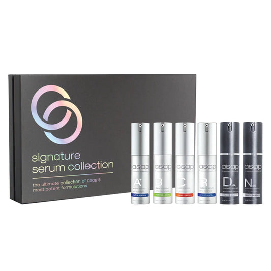 ASAP Signature Serum Collection met zes actieve serums in miniformaat
