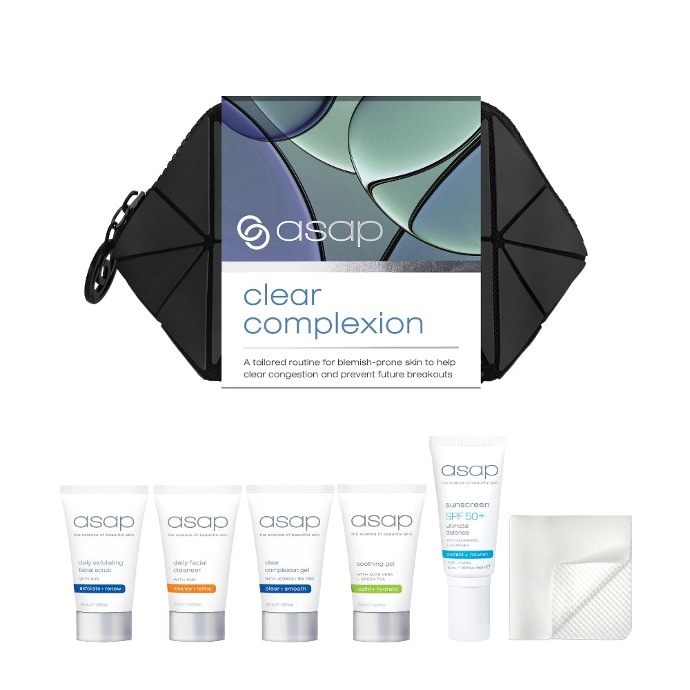 ASAP Clear Complexion Set | complete routine voor puistjes, mee-eters en glimmende huid