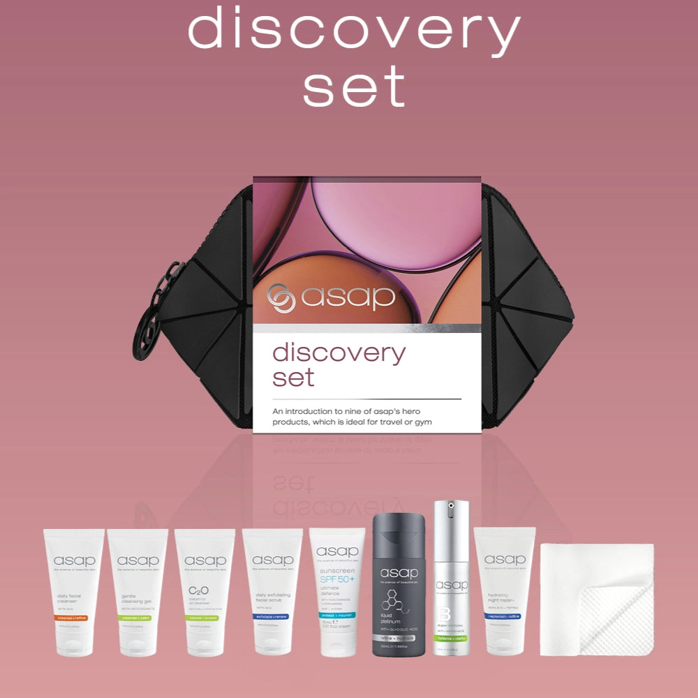 ASAP Discovery Set met mini-producten voor op reis of weekend weg