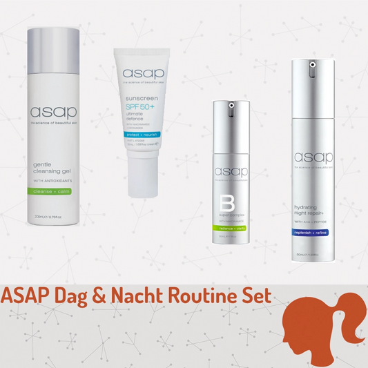 ASAP Perfecte Dag en Nacht Set 4-delig complete routine met gratis Facial Cloth