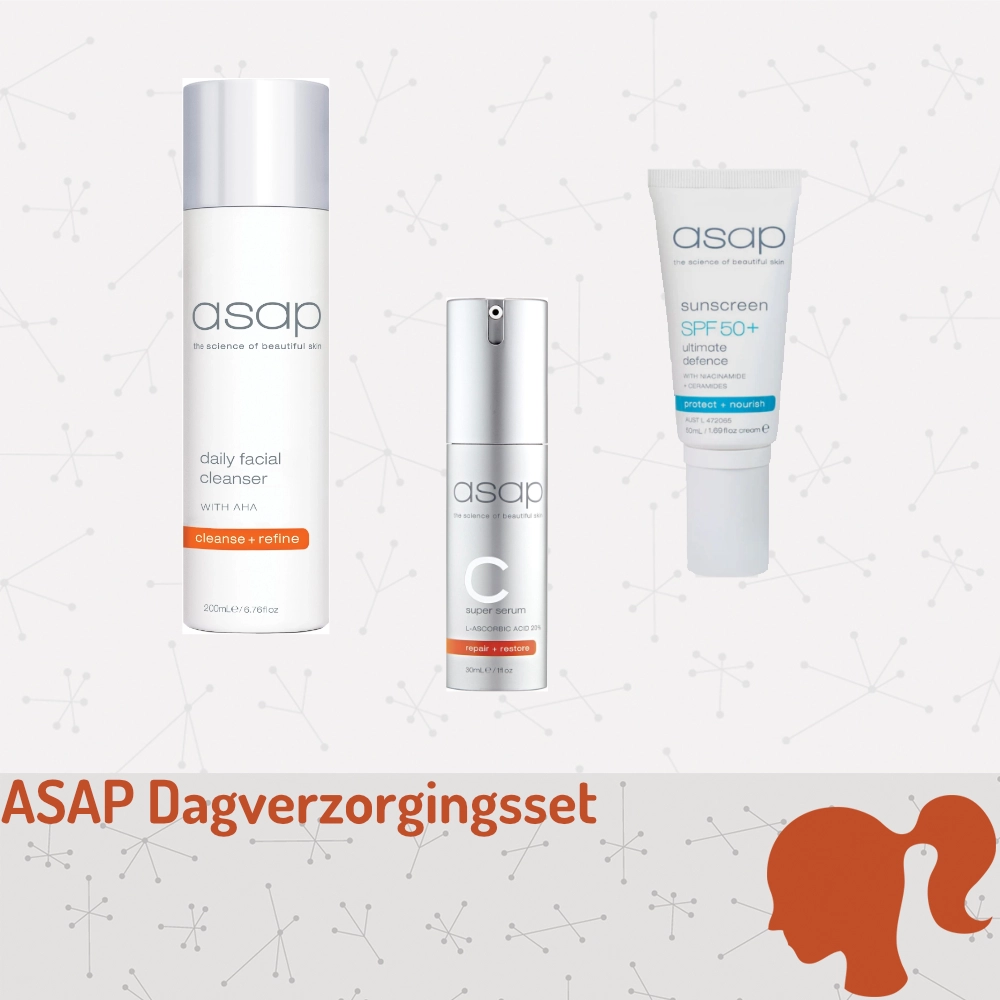 ASAP Perfecte Dagverzorging Set 3-delig ochtendroutine met vitamine C en SPF50