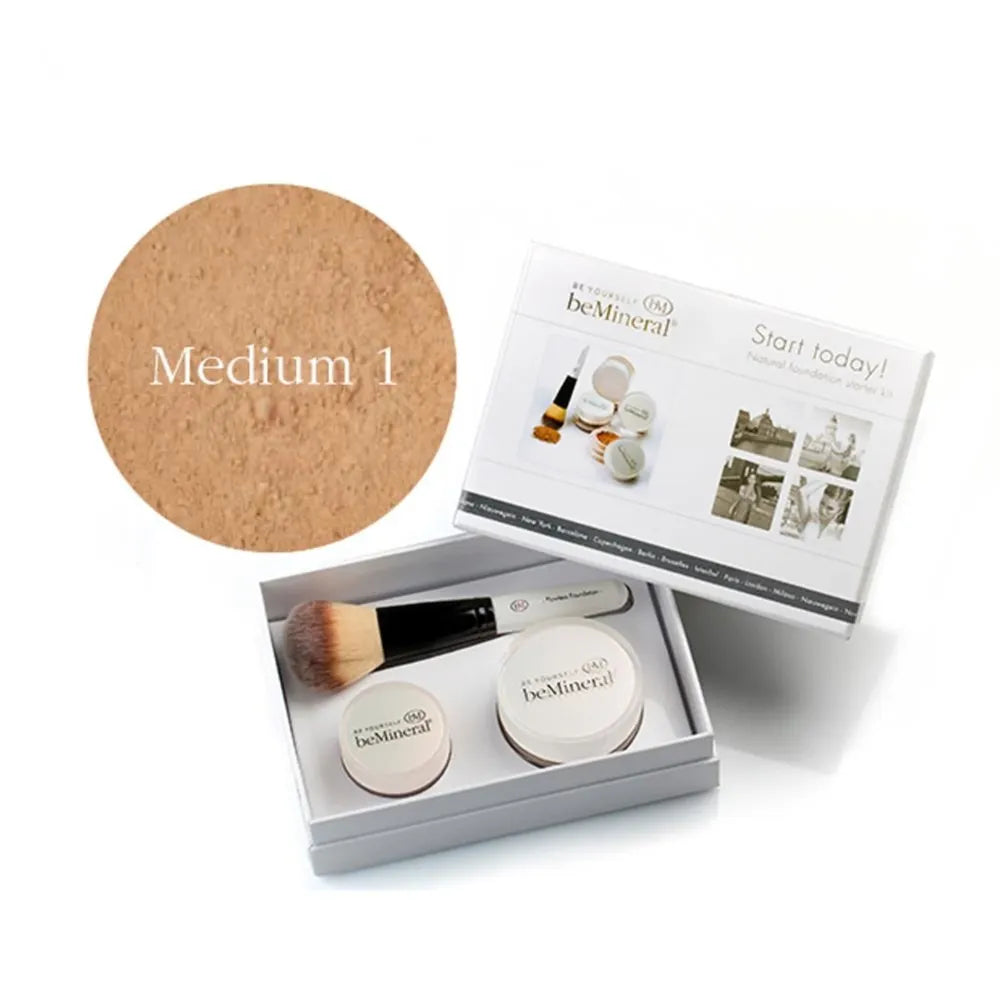 beMineral Start Today Kit met Sun Kissed Bronzer | make-up set met foundation blush en bronzer