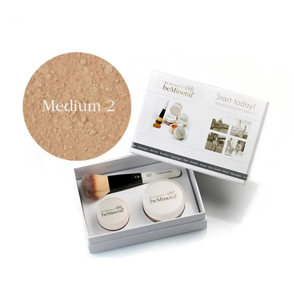 beMineral Start Today Kit met BodyGlow | make-up set met foundation blush en body glow