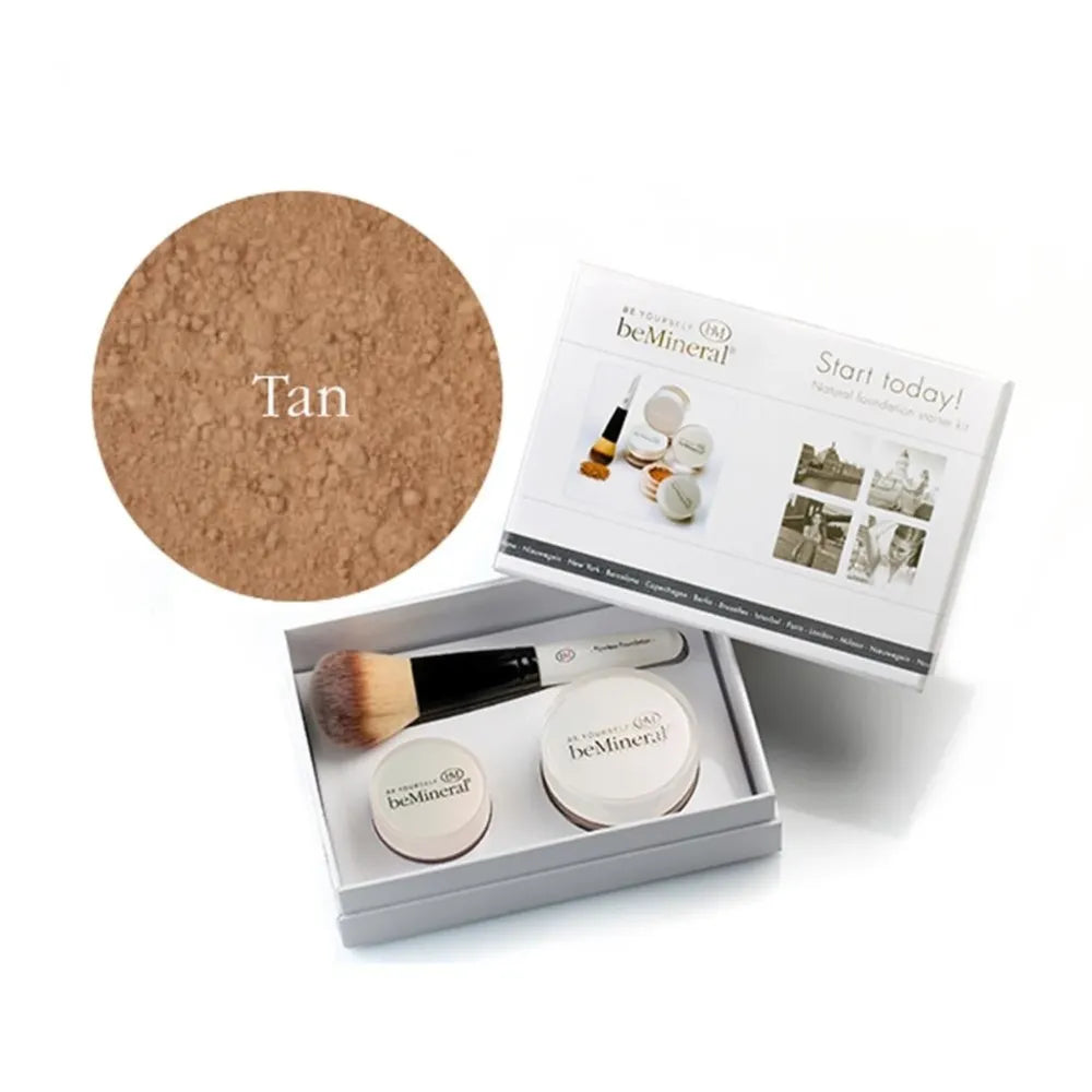 beMineral Start Today Kit met Sun Kissed Bronzer | make-up set met foundation blush en bronzer