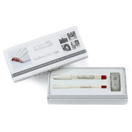 beMineral beBeautiful Lips Kit – complete minerale lippen cadeauset in meerdere tinten