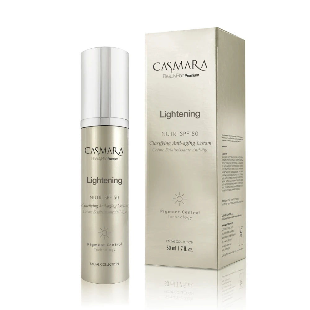 Casmara Lightening Clarifying Cream SPF50 50ml SPF50 crème bij pigmentvlekken en doffe huid