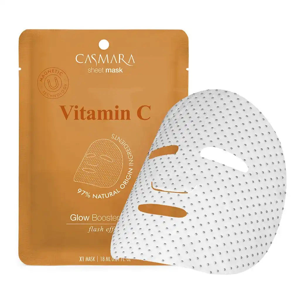 Casmara Glow Booster Sheet Mask sheet mask met vitamine C voor glow