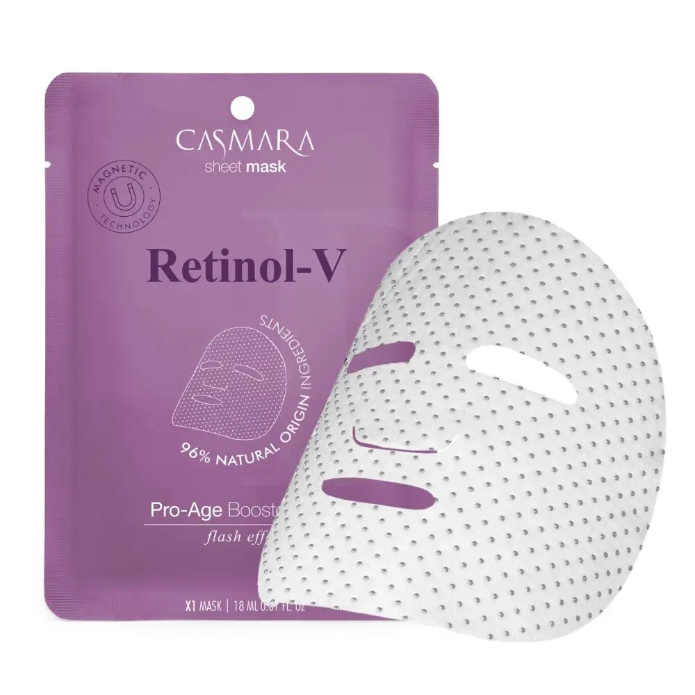 Casmara Retinol-V Pro Age Booster Mask sheet mask bij huidveroudering en fijne lijntjes