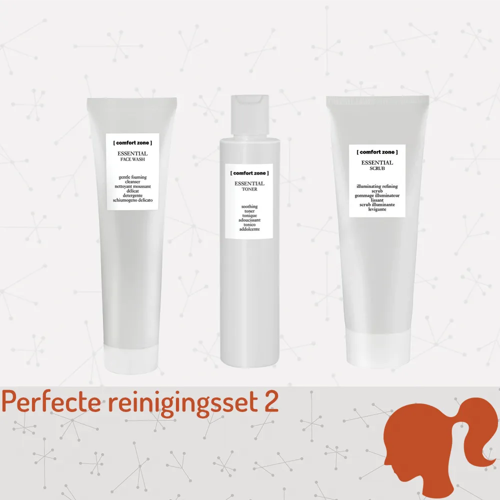 Comfort Zone Perfecte Reinigingsset 2 – face wash toner scrub normale gemengde huid