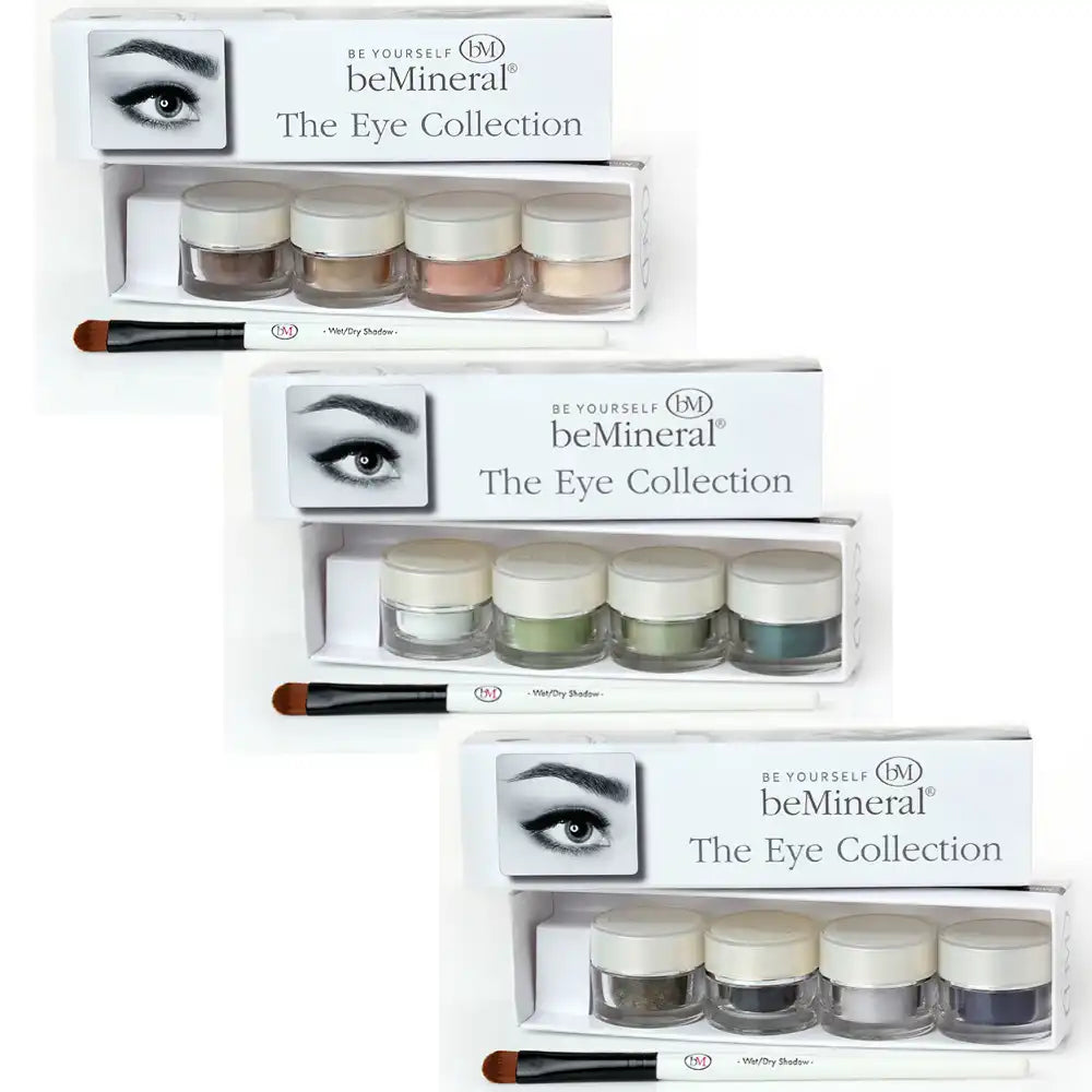 beMineral The Eye Collection Kit – complete minerale oogmake-up set drie varianten